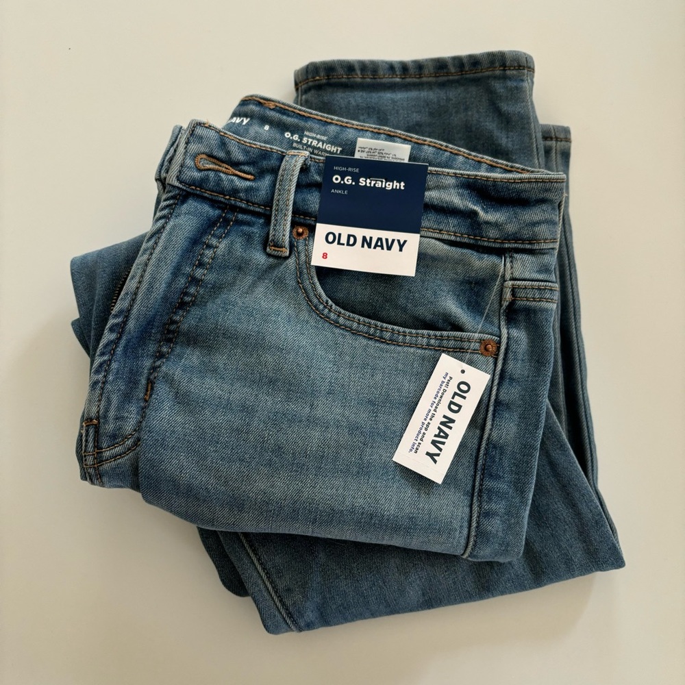 Old Navy High Rise O.G. Straight Ankle Jeans